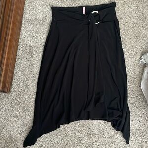 Black skirt - girls , metal belt attached